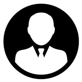 Profile icon vector male user person avatar in flat color glyph pictogram illustration